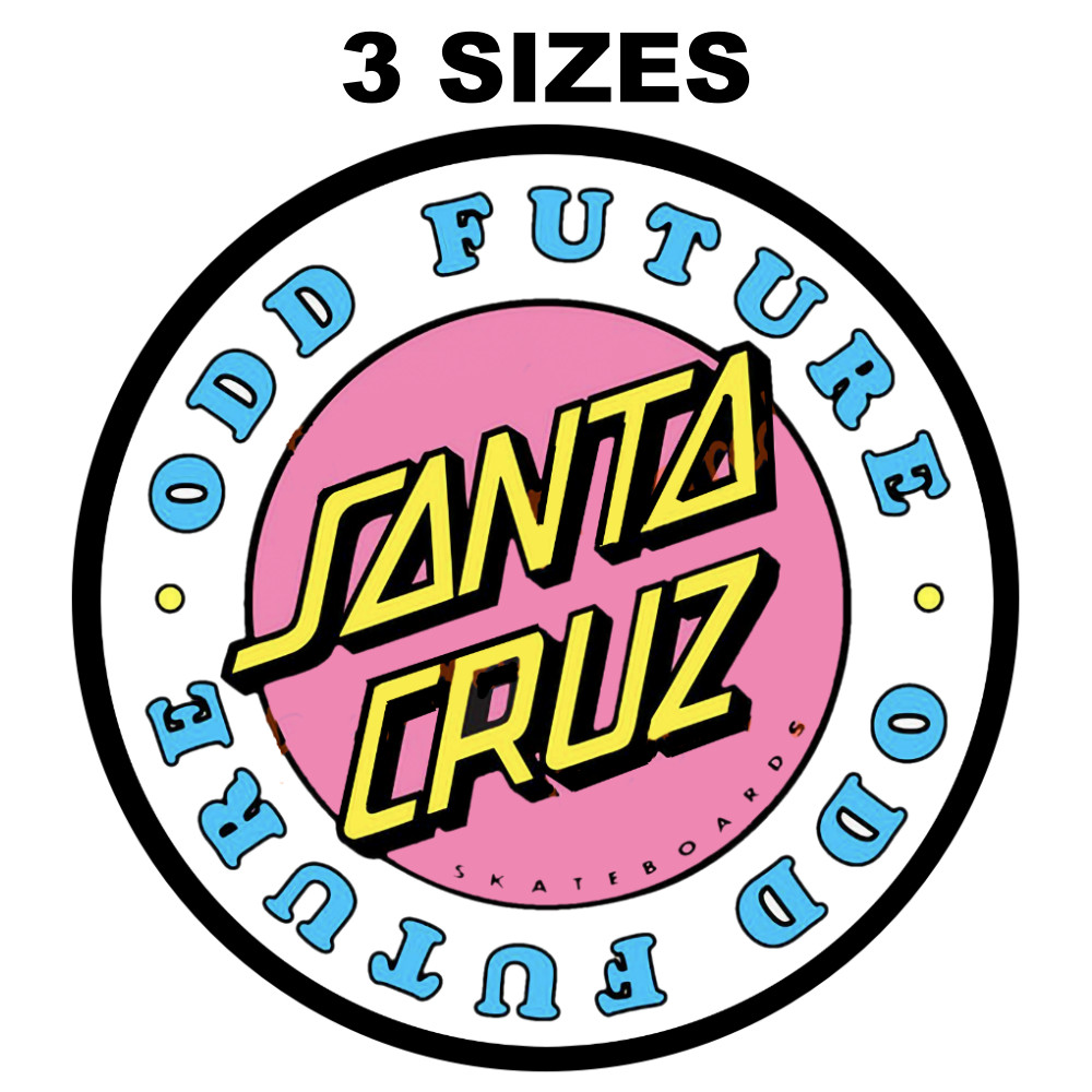 Santa Cruz Skateboard Sticker Vintage Replica Three Sizes
