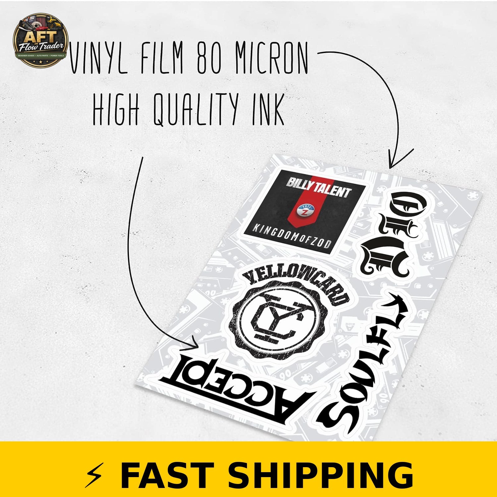 BulbaCraft Rock Band Stickers – Heavy Metal Vinyl Decals