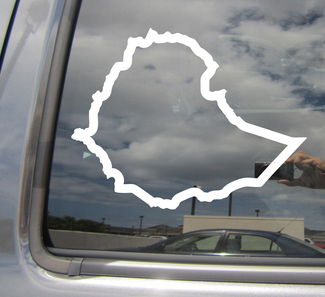 Ethiopia Country Outline Africa Car Bumper Window Vinyl Decal Sticker 07166