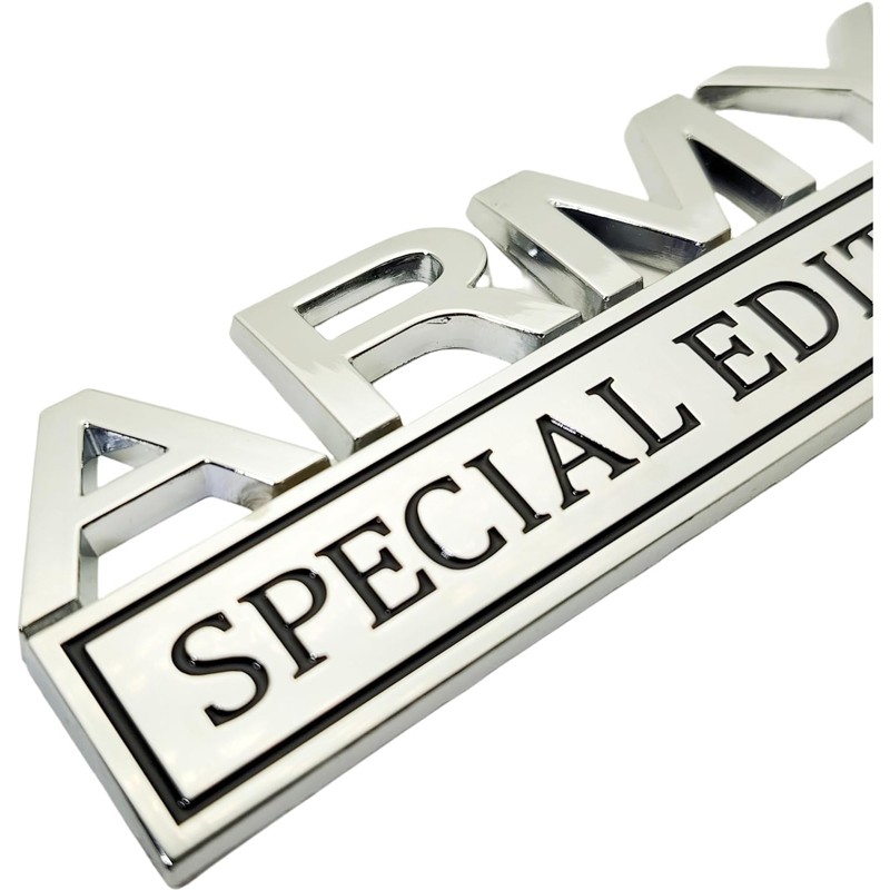 2pk Army Special Edition Emblems 3D Badge Decal Car Display Truck SUV Stickers