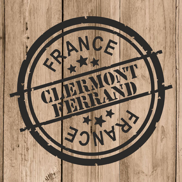 Clermont Ferrand Sticker Vinyl 10 cm / 4″ Decal Stamp Clermont Ferrand France