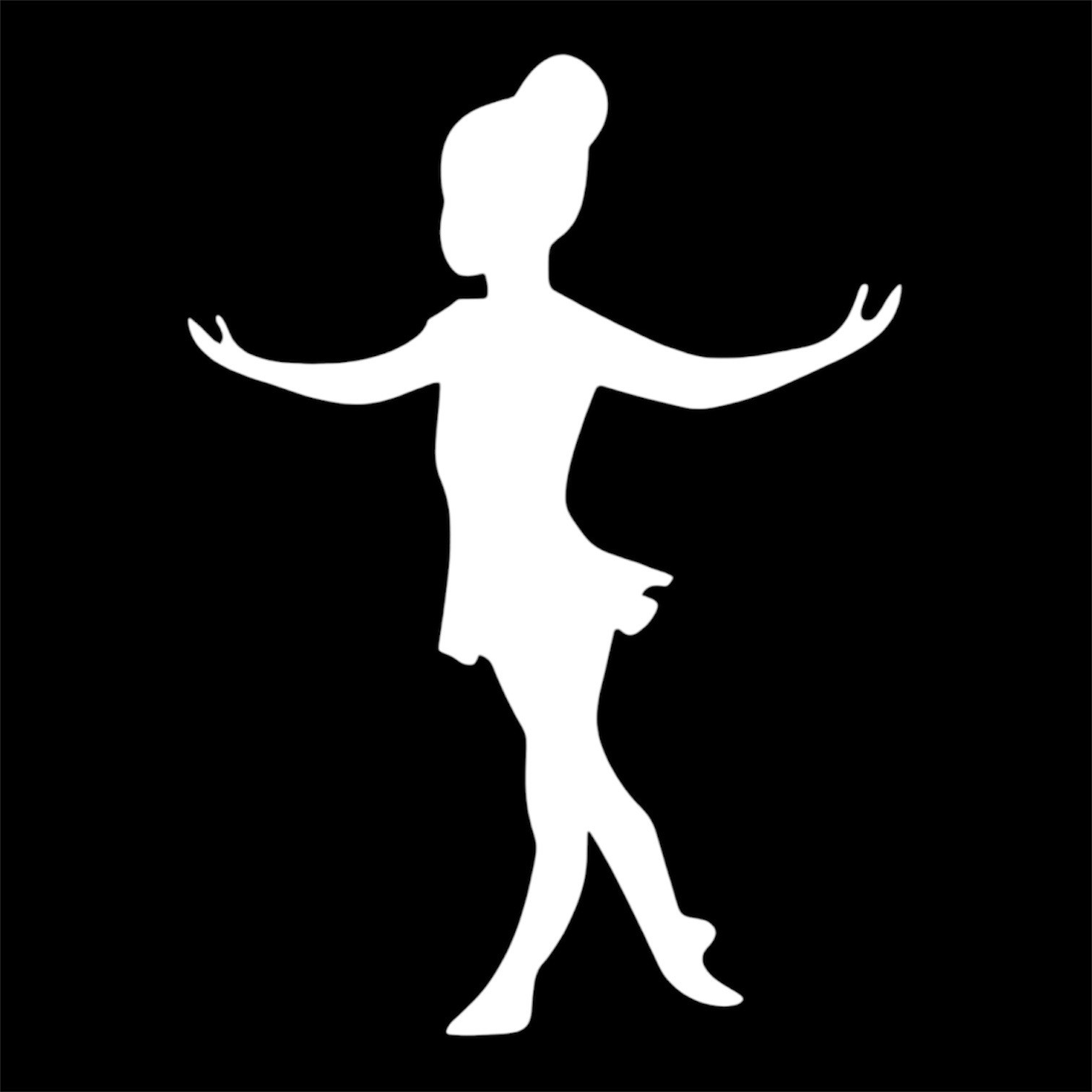 Ballerina dancing #2 Decal for car Windows Laptops most Smooth Surfaces