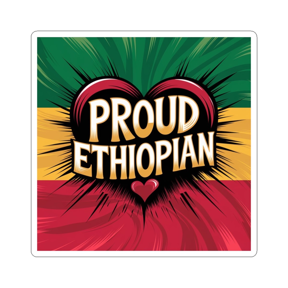 Proud Ethiopian Kiss-Cut Stickers | Love for Ethiopia, Laptop Decals, Car […]
