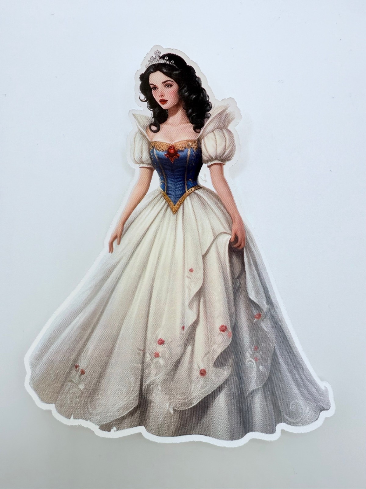 Brand New Vinyl Gorgeous Fairy Tale Princess Snow White Sticker 3.5″ by 4″