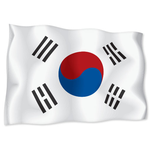 SOUTH KOREA Flag car bumper sticker decal 6″ x 4″