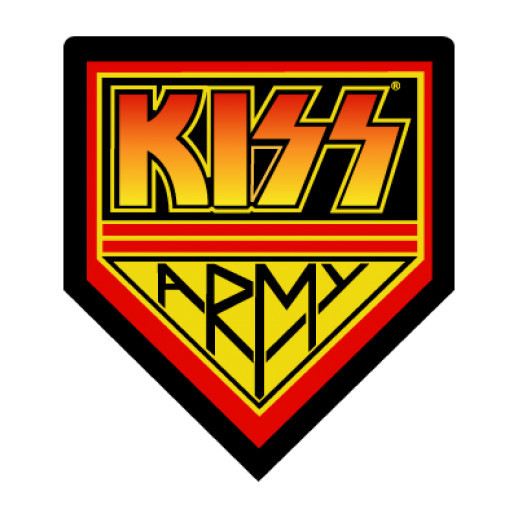 Kiss army sticker logo rock band weatherproof bumper vinyl decal