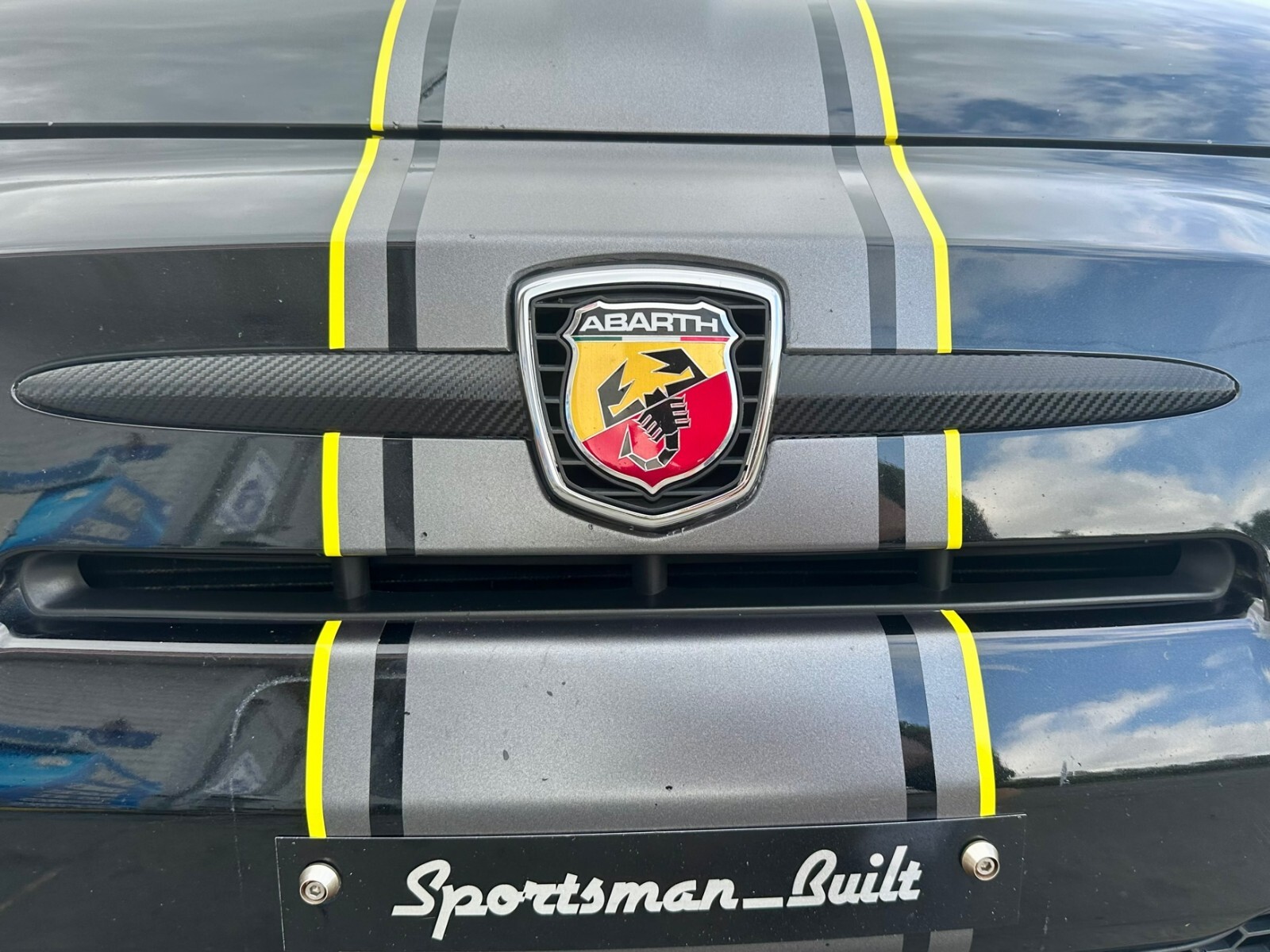 Emblem Wing overlay Decal fits 2012 2013 2014 2015 2016 Fiat 500 Abarth