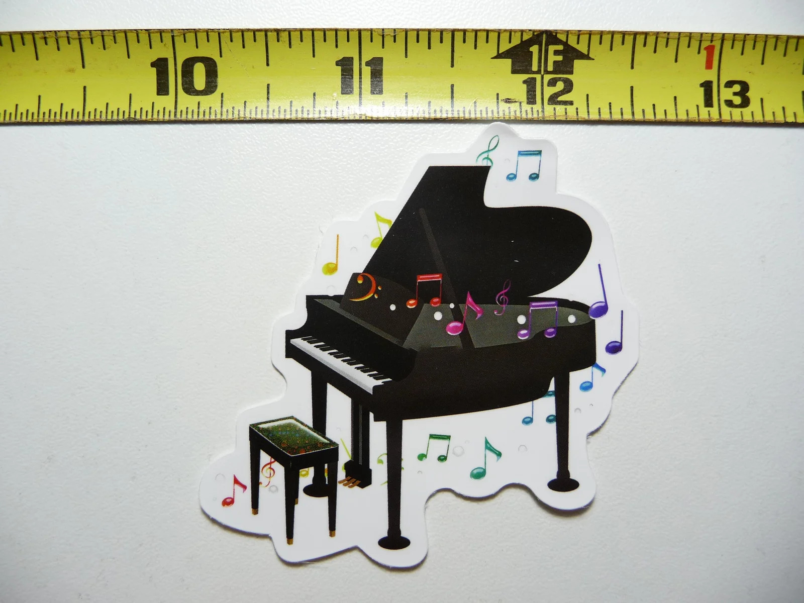 PIANO MUSIC NOTES SMALL STICKER DECAL BAND SONGS MUSICIAN FUNNY