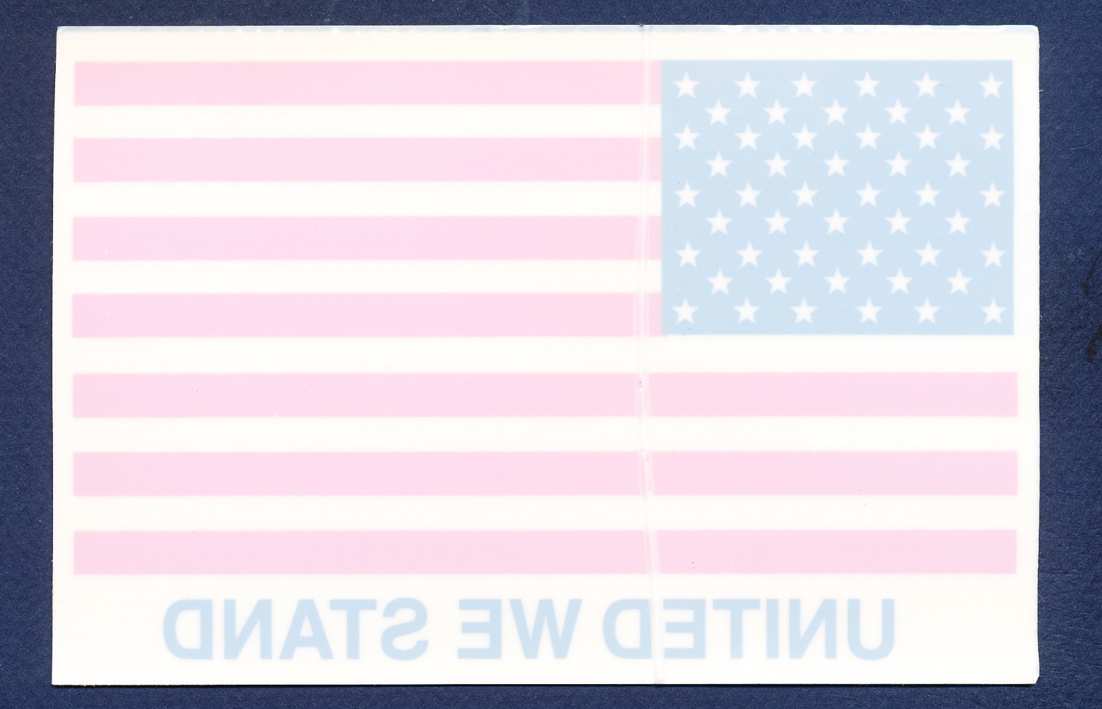 USA FLAG – United We Stand – 4×6″ Static Cling Window Decal