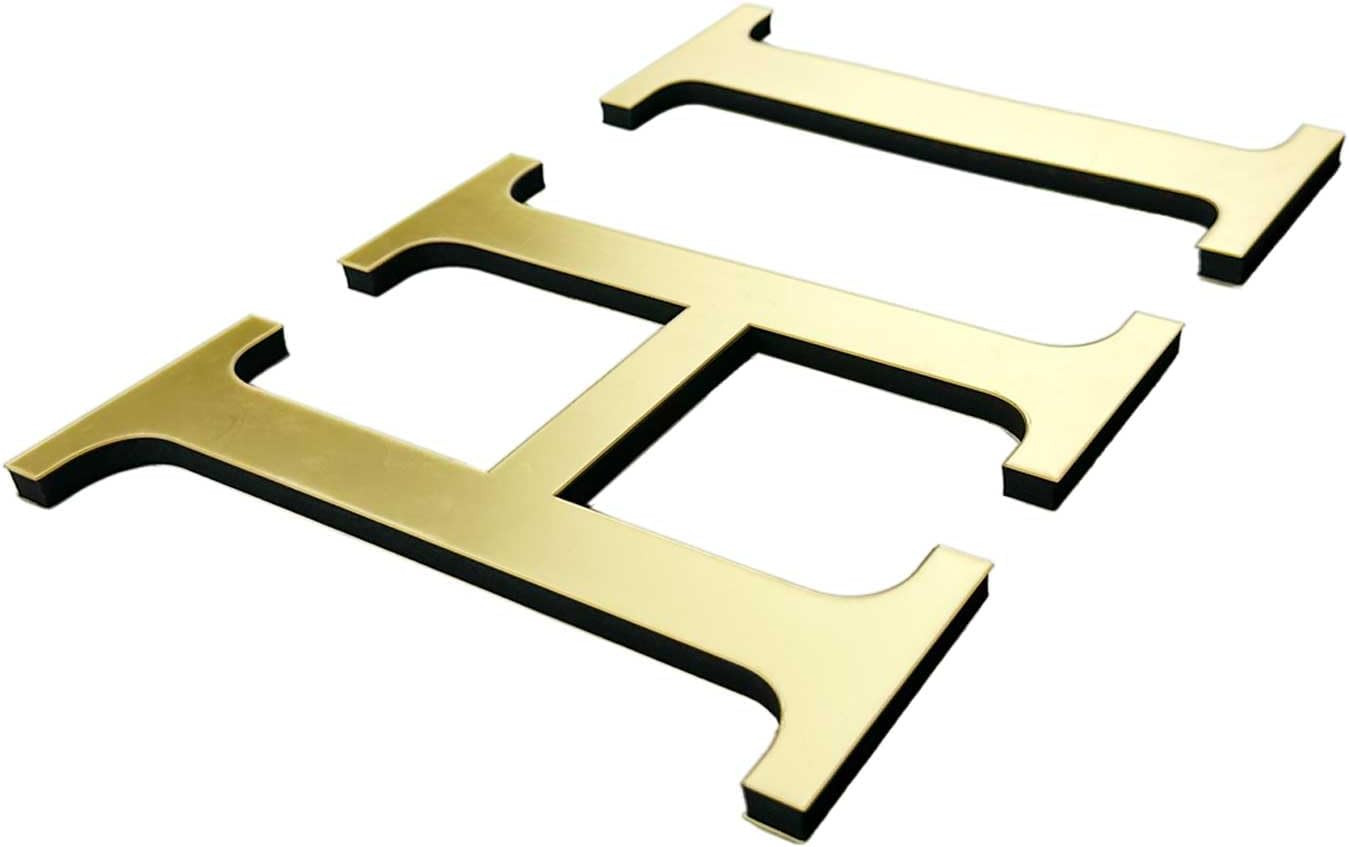 Large 3D Raised Letter Wall Stickers, 20Cm 7.87Inch Acrylic Alphabet Decals, Sel