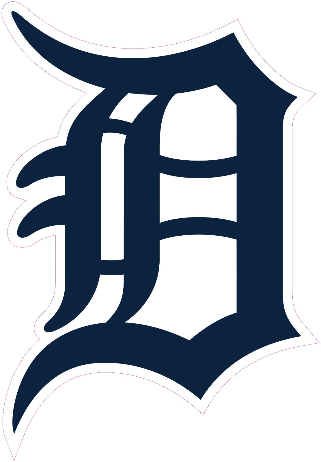 Detroit Tigers Baseball Vinyl Decal Sticker Car Truck Bumper Tumbler Mug