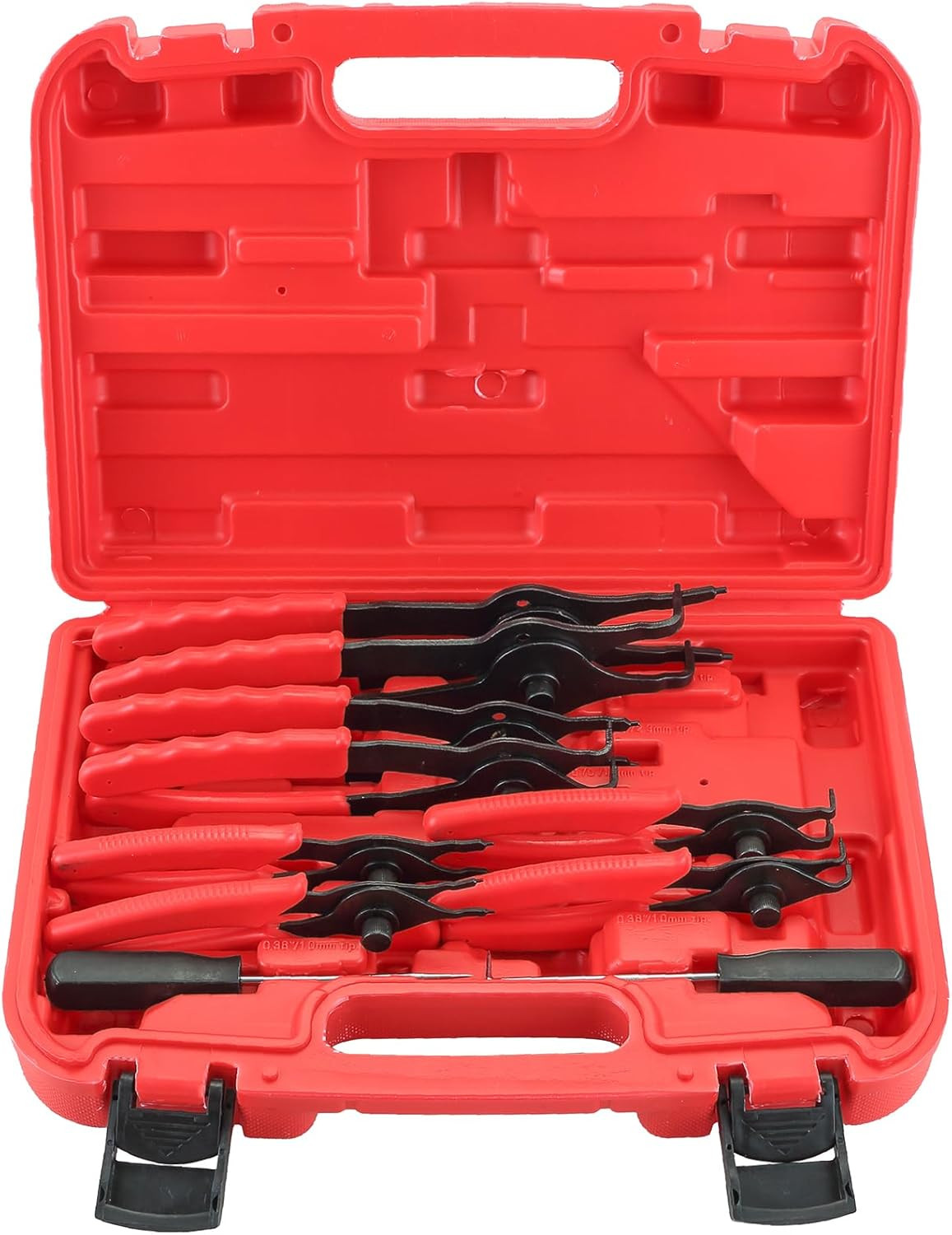 Snap Ring Plier Set 11PCS Straight & Bent Retaining Ring Pliers W/Hook & Pick He