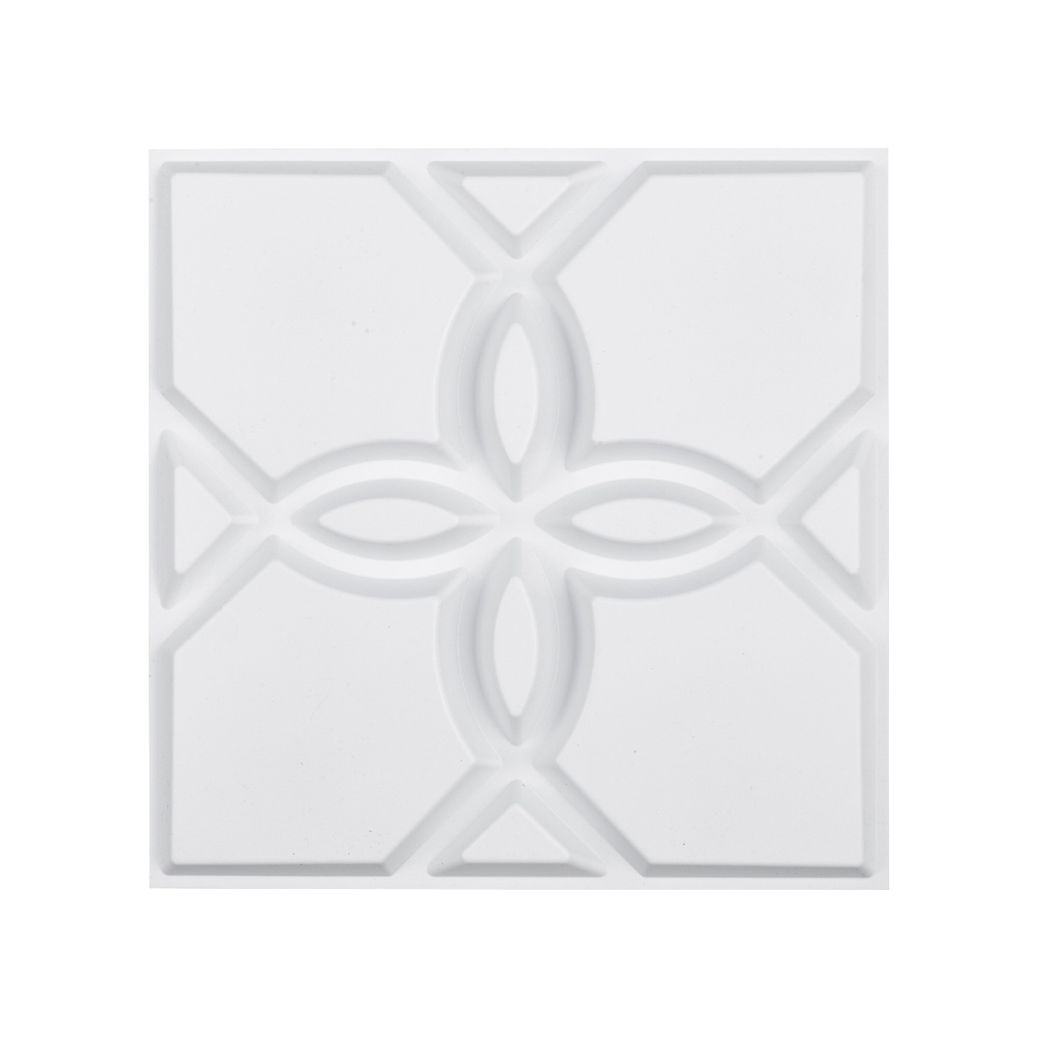 Uimoso 33-Pack 3D PVC Wall Panels,11.81”x11.81”, 32 Sq.Ft,Floral Design, White