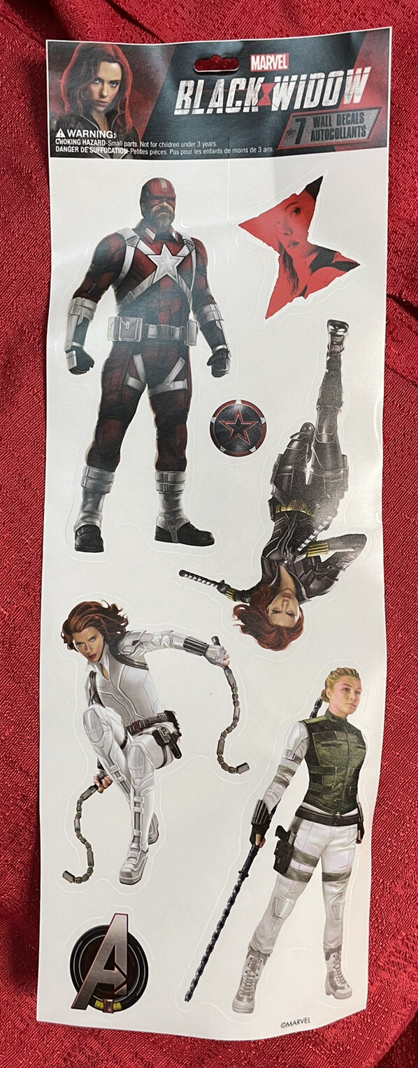 Disney Marvel Wall Decor Decals – Black Widow