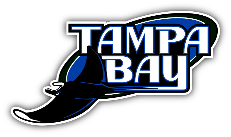 Tampa Bay Rays MLB Baseball Sport Logo Car Bumper Sticker Decal ”SIZES”