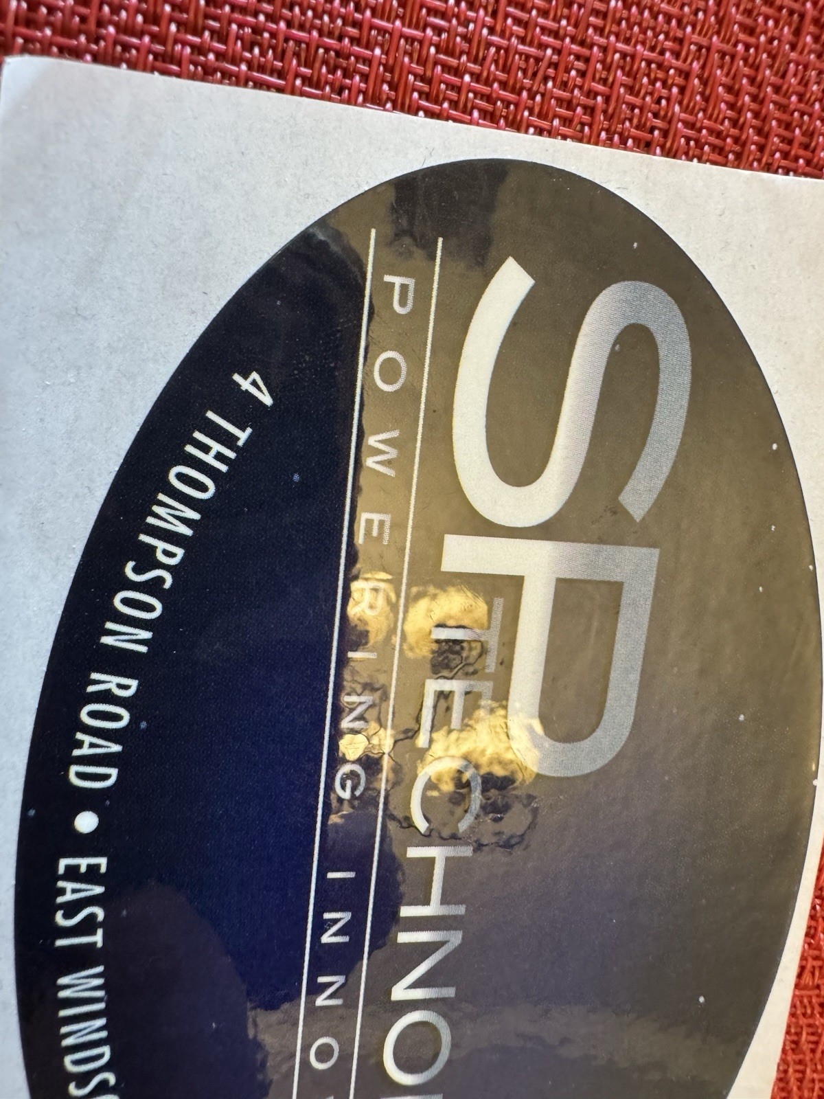 SP TECHNOLOGY LIGHTING Consultant Supplier East Windsor Connecticut Sticker