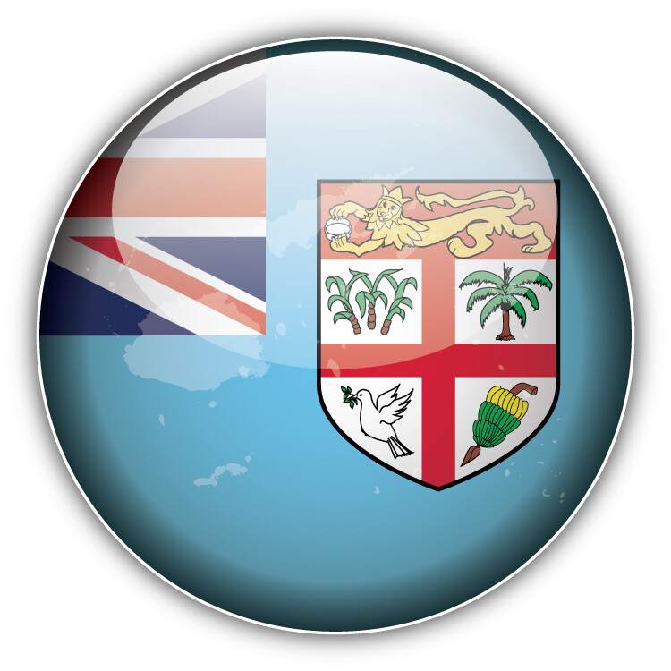 Fiji Map Flag Glossy Label Car Bumper Sticker Decal “SIZES”