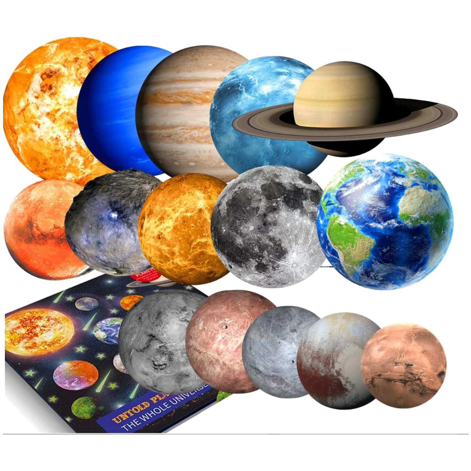 Glowing Planets Wall Decor – Glow in the Dark Stars for Kids