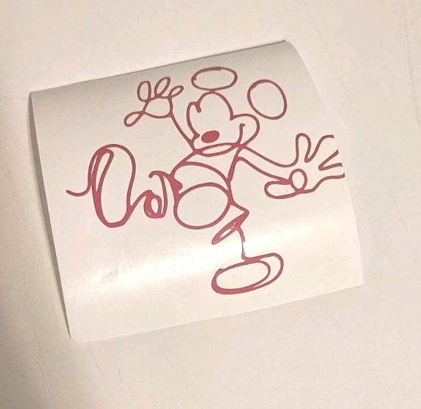 Mickey Mouse Disney Die-cut Vinyl Decal Sticker Logo Ears Shape