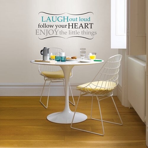 WallPops! LAUGH OUT LOUD_ENJOY LITTLE THINGS_Removable Wall Stickers_Decal Words