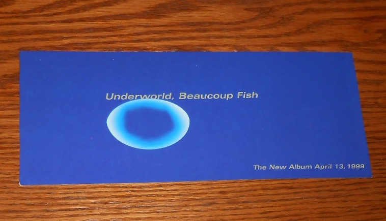Underworld Beaucoup Fish Card Handbill 1999 Promo 8.5×3.5