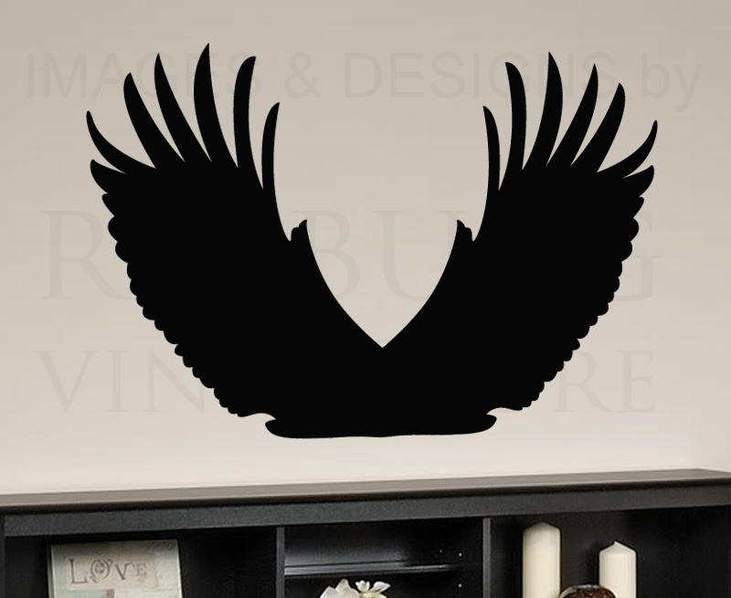 Wings Large Feathers Bird Wall Decal Vinyl Sticker Art Decor Decoration G51