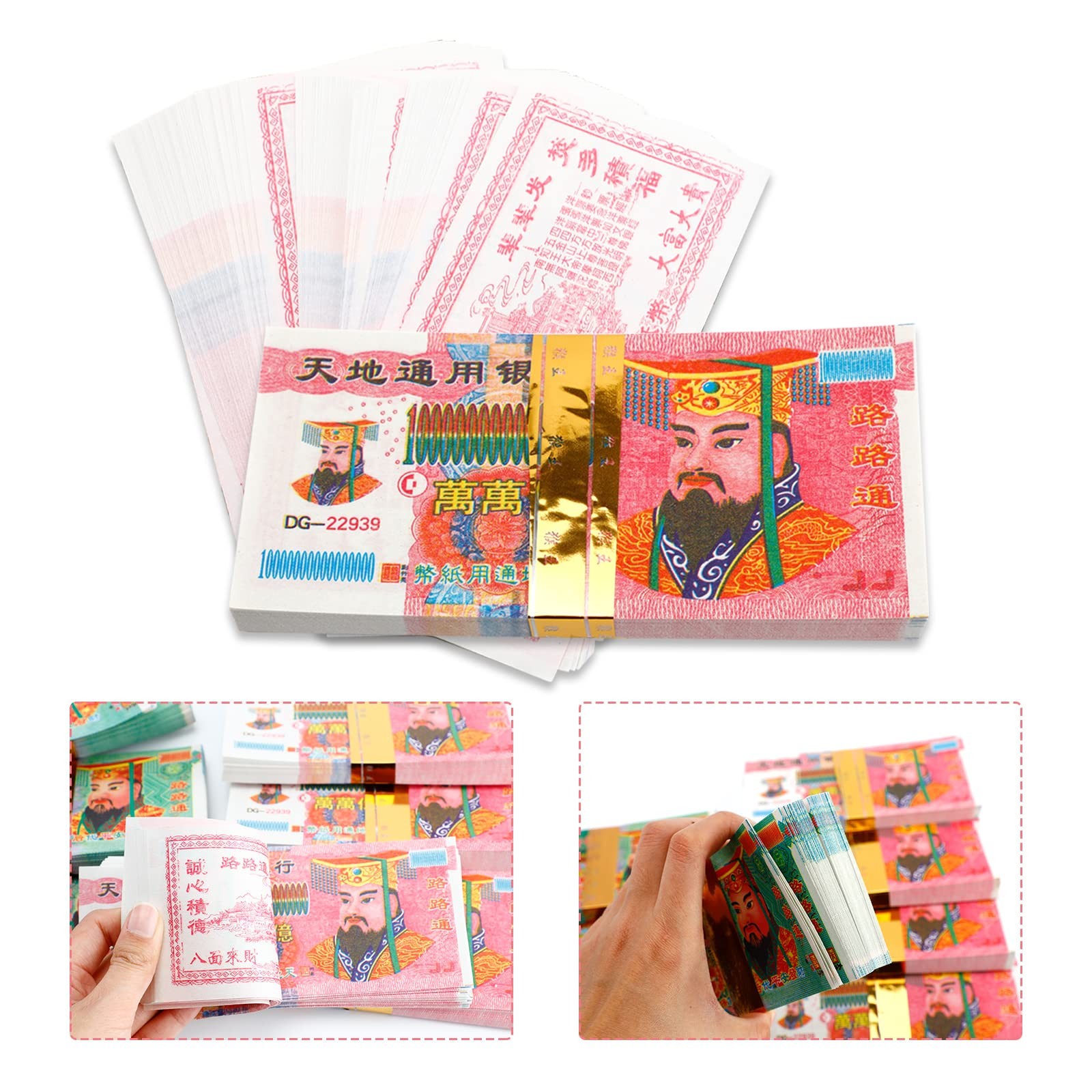 800Pcs Joss Paper Ancestor Money Traditional Chinese Blessing for Ancestors…