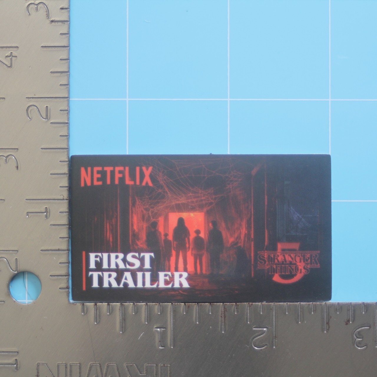 Stranger Things 5 Sticker (PROMO ARTWORK) Netflix Horror Show, Matte PVC Decal