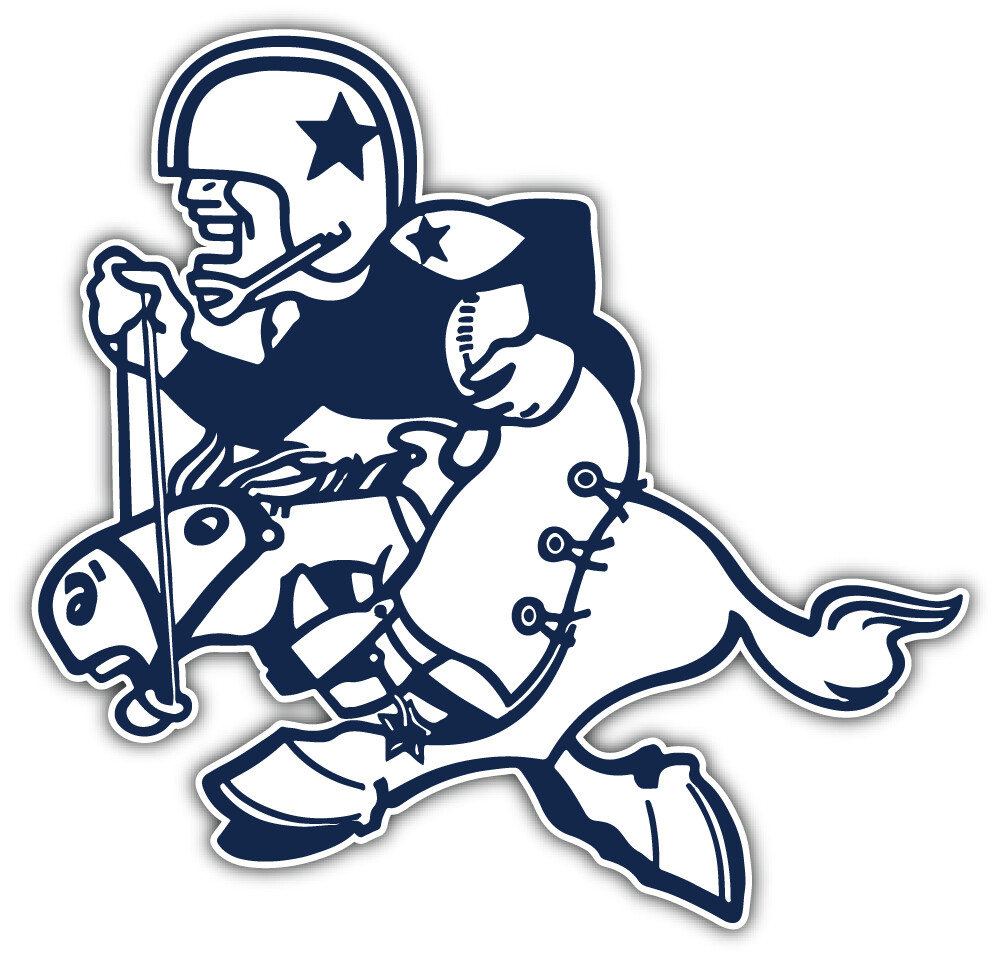Dallas Cowboys Mascot NFL Sport Car Bumper Sticker Decal “SIZES”