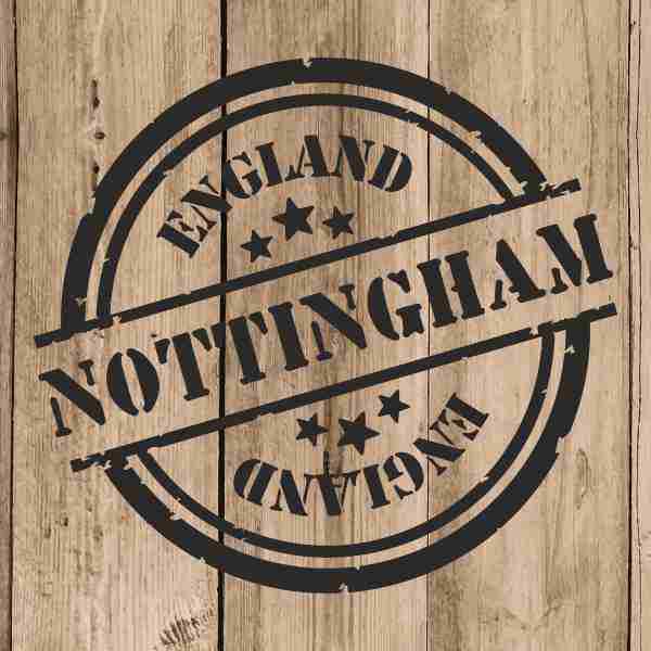 Nottingham Sticker Vinyl 10 cm / 4″ Decal Stamp Nottingham England Car Laptop
