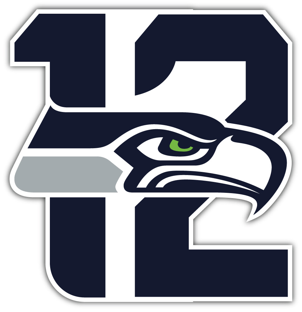 Seattle Seahawks NFL Football Logo Sport Car Bumper Sticker Decal “SIZES”