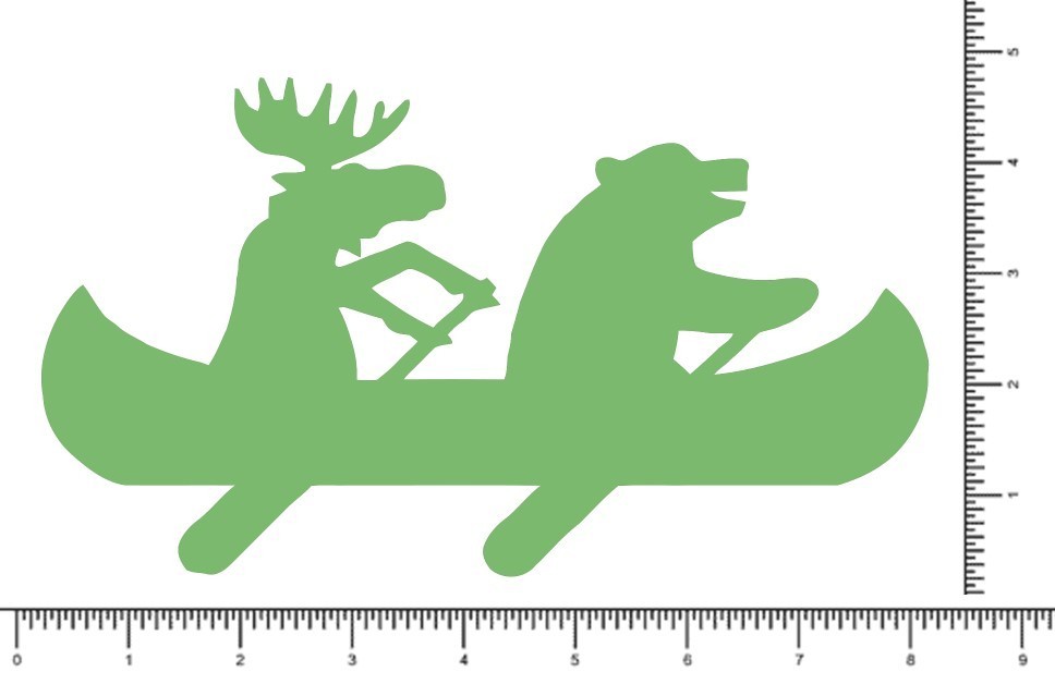 Bear & Moose 8.25″ x 5″ Vinyl Die Cut Decal, Waterproof, Durable Outdoor
