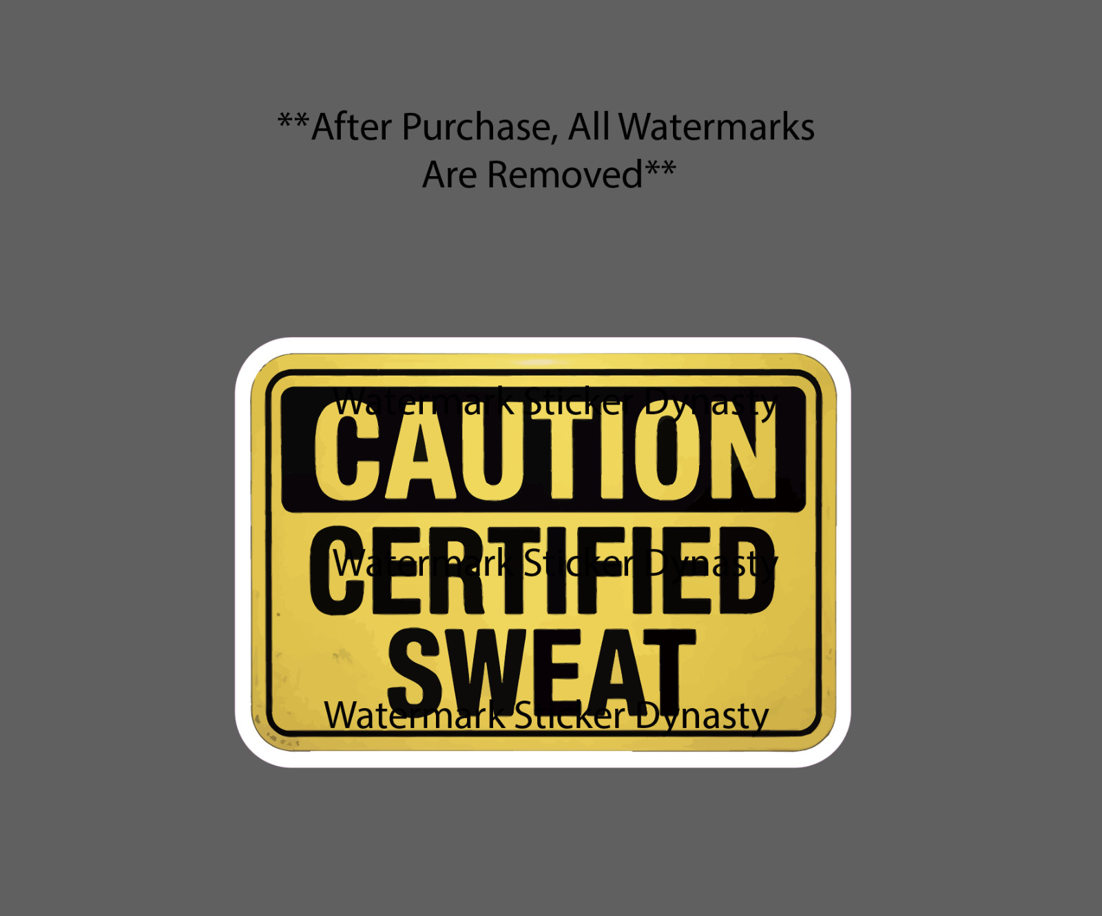 Certified Sweat Sticker Waterproof Decal Caution Gamer Games Videogames Gift NEW