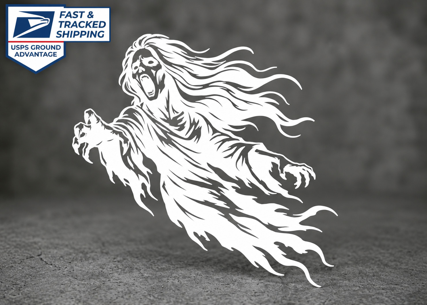 Banshee Vinyl Decal – Cryptids & Folklore Sticker