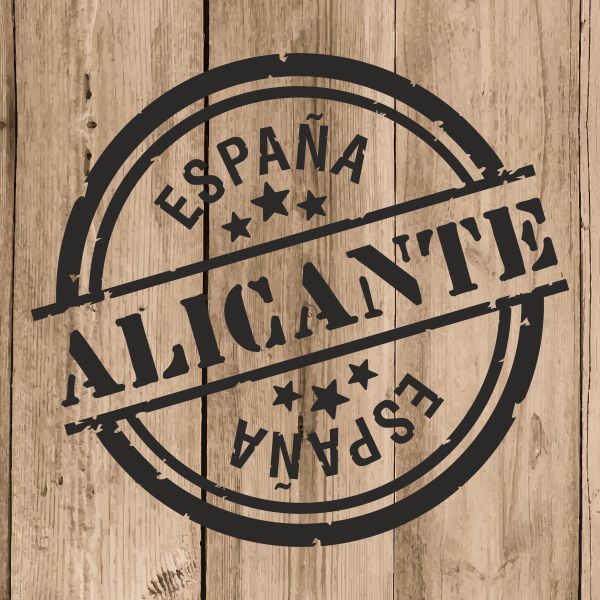 Alicante Sticker Vinyl 10 cm / 4″ Decal Stamp Alicante Spain Car Laptop Tablet