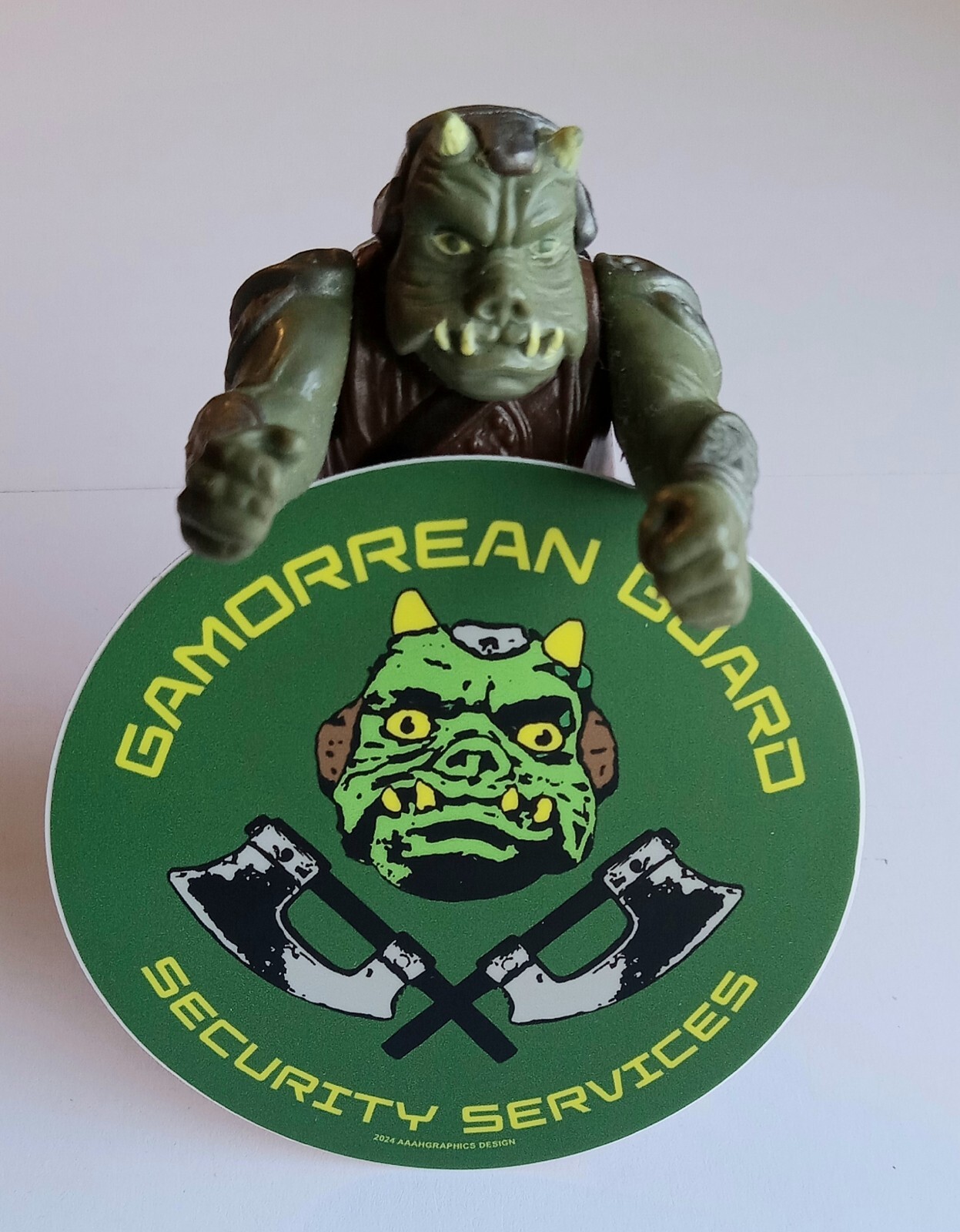 Gamorrean Guard Security Services 3″ Round Vinyl Decal/Sticker Star Wars