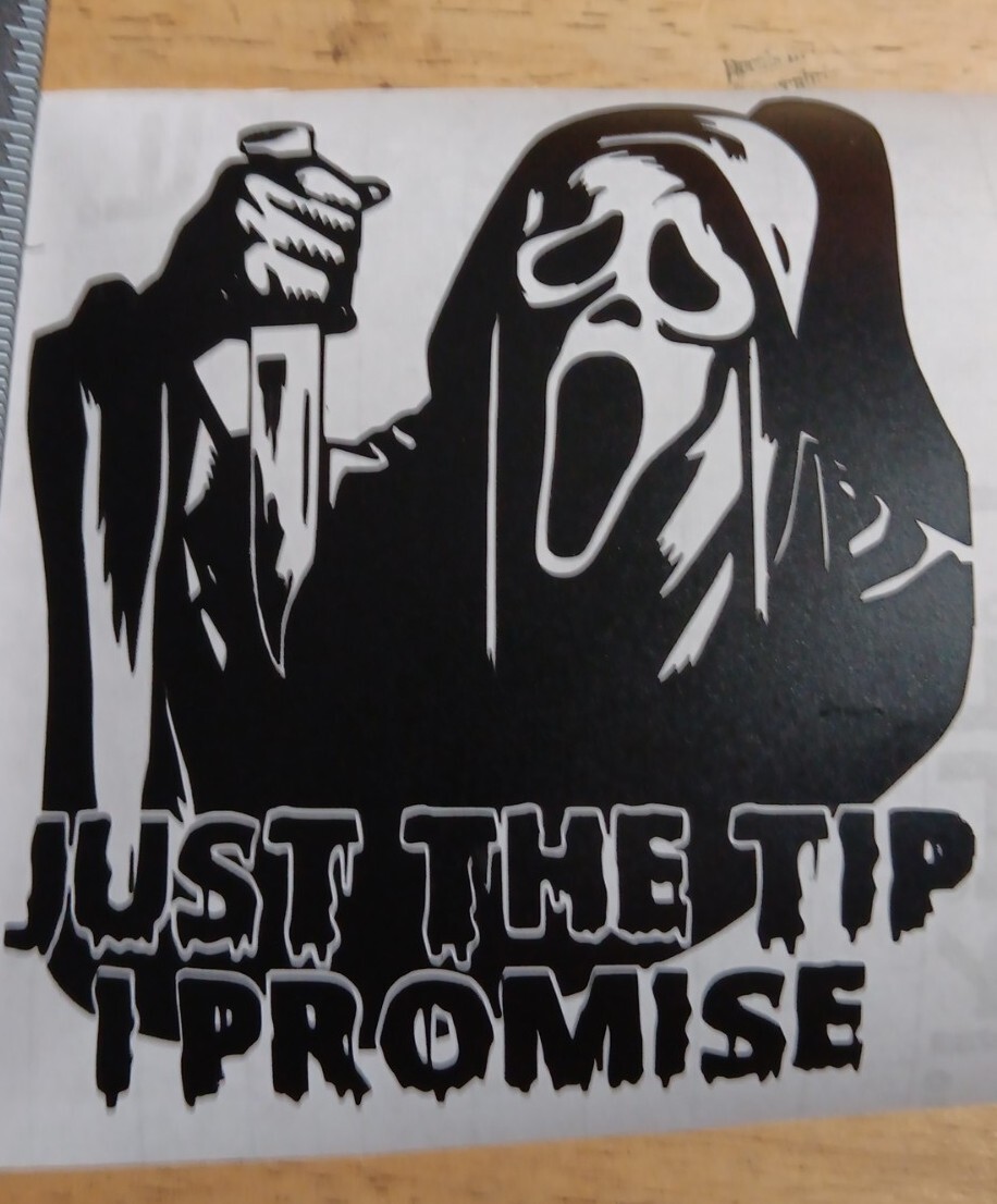 Scream Ghost Face Just The Tip Decal