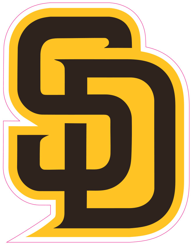 San Diego Padres Baseball Vinyl Decal Sticker Car Truck Bumper Tumbler Mug
