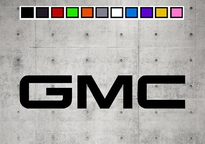 GMC LOGO Vinyl Decal Sticker Emblem Car Truck Window 4″ 6″ 8″