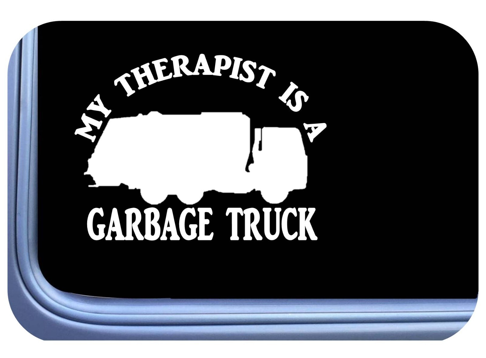Garbage Truck Sticker Therapist Decal OS 637 6″ Trash can dumpster