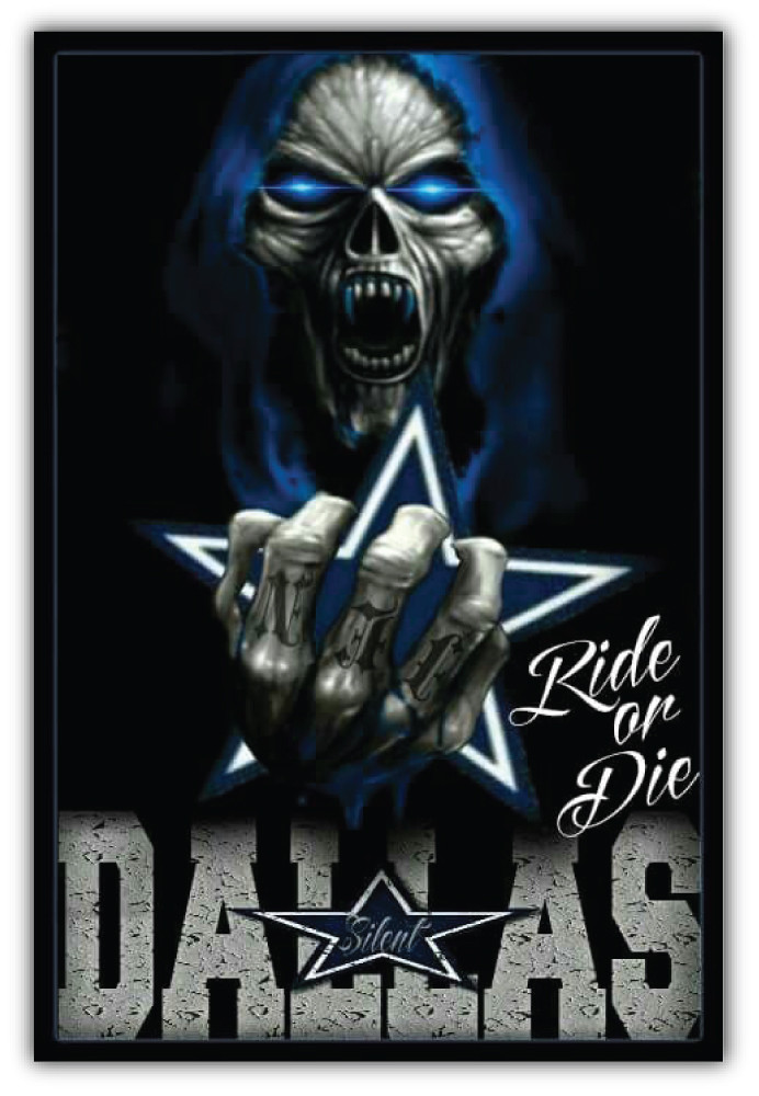 Dallas Cowboys NFL Ride Or Die Car Bumper Sticker – 3” or 5”