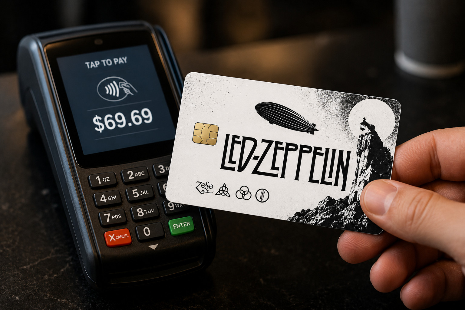 Led Zeppelin Credit Card Skin Classic English Rock Debit Card Vinyl Sticker