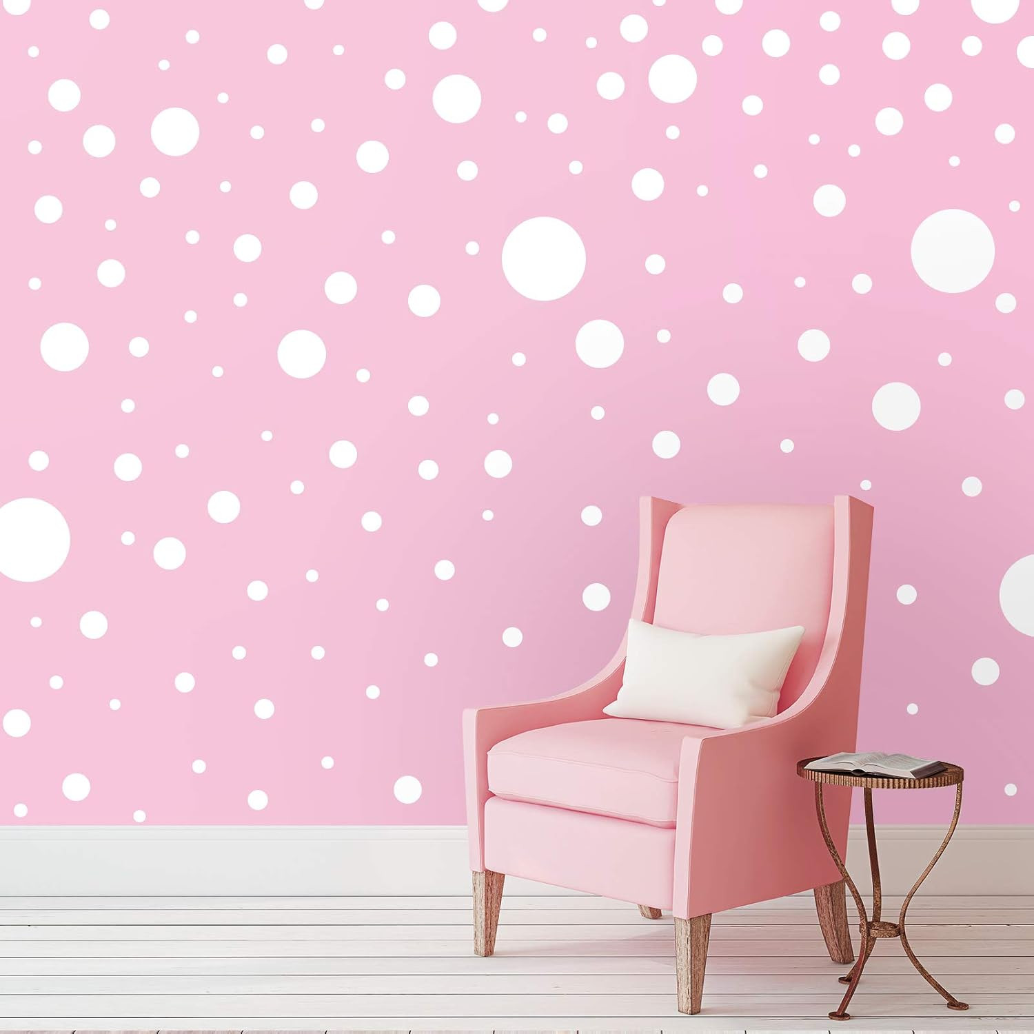 264 Pcs Polka Dot Wall Decals for Classroom Decor Kids Circle Wall