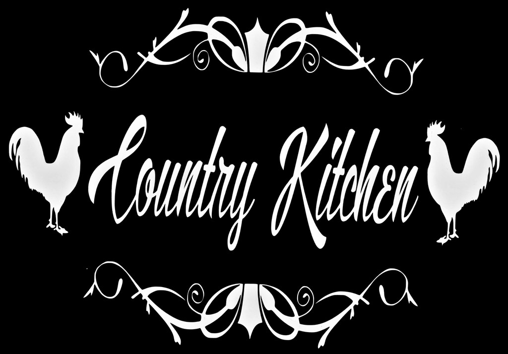 Country Kitchen Door Vinyl Decal Sticker Sign Kitchen / Home Wall Lettering