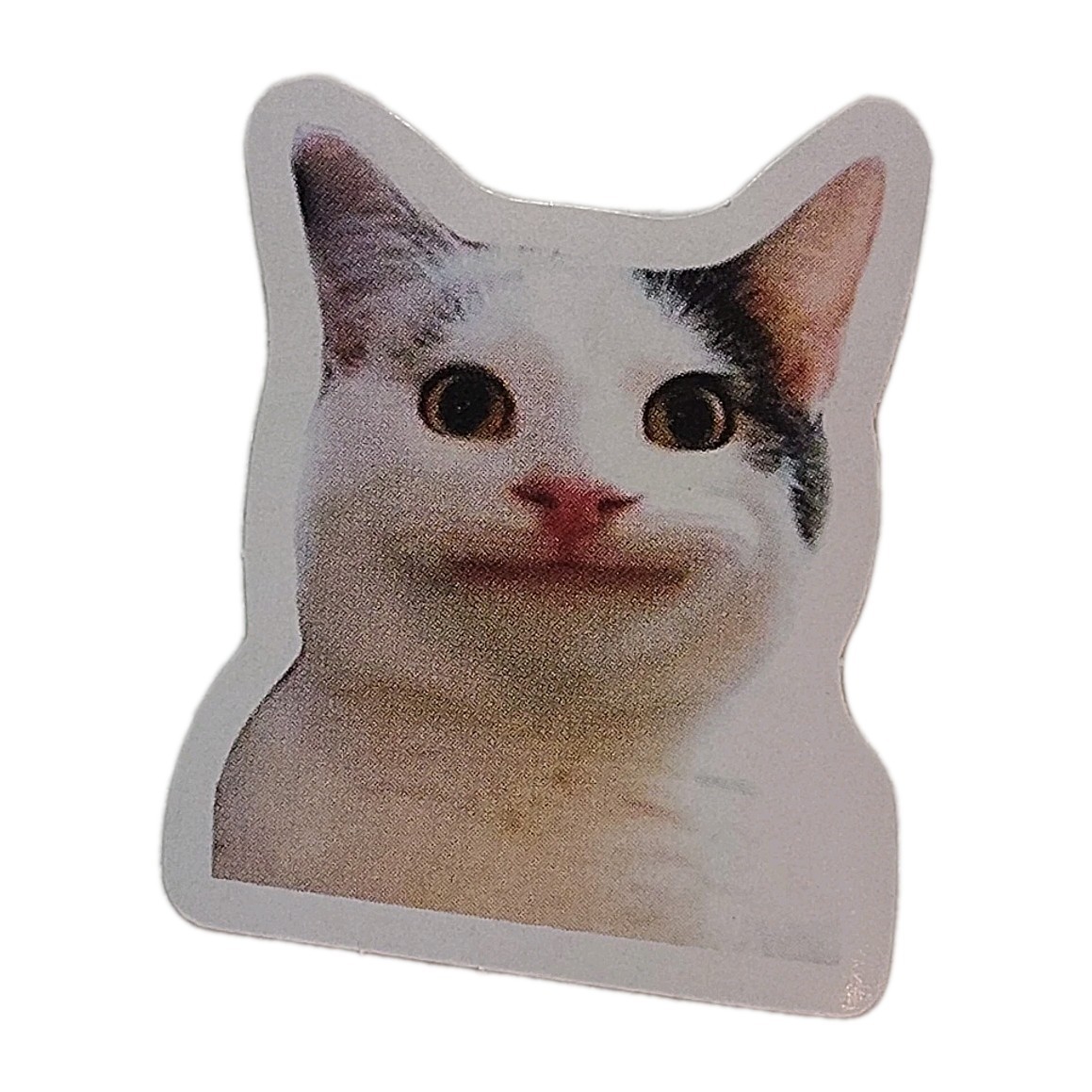 Funny Cat Face Happy Kitty Sticker Decal Laptop Phone Fashion 1.5″ Tall