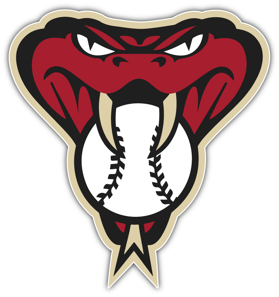 Arizona Diamond Backs MLB Baseball Sport Logo Car Bumper Sticker Decal “SIZES”