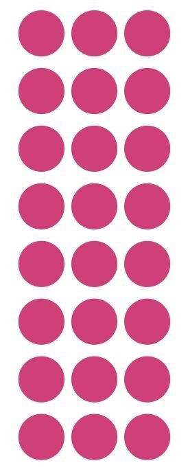 1″ Hot Pink Round Label Dots Stickers Color Coding Inventory 1 Inch Dot
