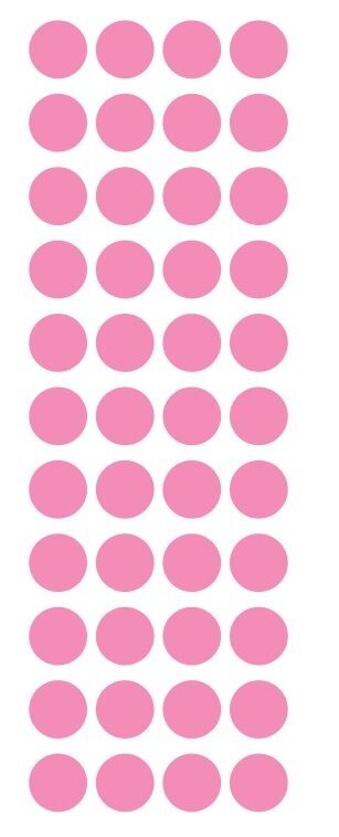 3/4″ Pink Round Label Dots Stickers Color Coding Inventory 3/4 Inch Dot