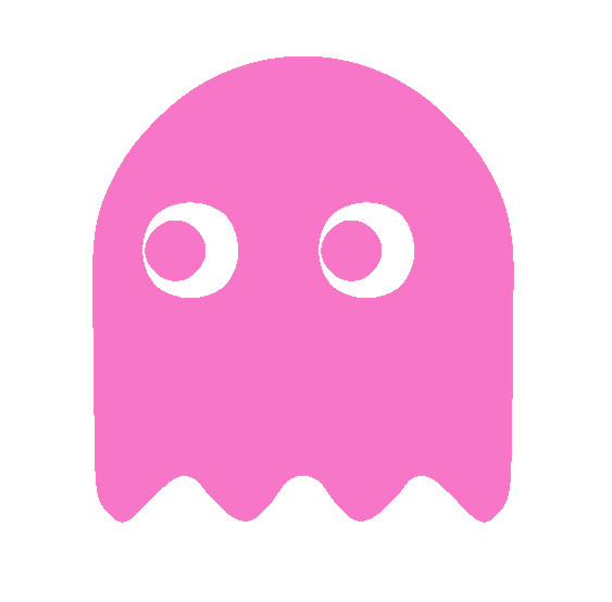 PAC MAN GHOST, PAC-MAN, Decal Sticker for Car, Laptop