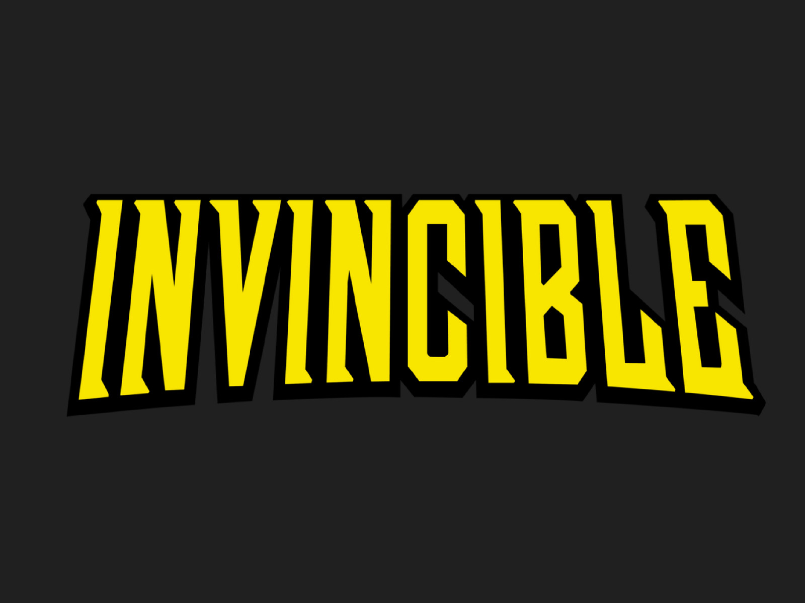 Invincible Sticker Title Vinyl Decal